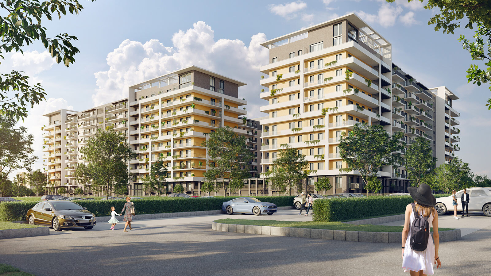 Residential facade view